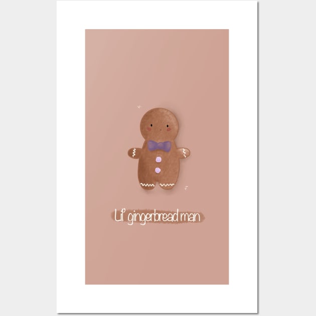 Lil gingerbread man Wall Art by Mydrawingsz